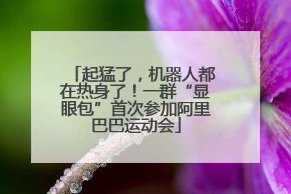 起猛了，机器人都在热身了！一群“显眼包”首次参加阿里巴巴运动会