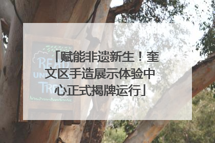 赋能非遗新生！奎文区手造展示体验中心正式揭牌运行