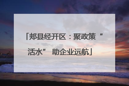 郏县经开区：聚政策“活水” 助企业远航