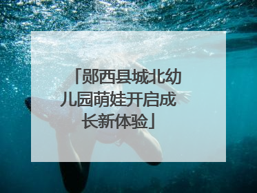郧西县城北幼儿园萌娃开启成长新体验