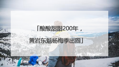 酸酸甜甜200年，黄岩东魁杨梅季出圈