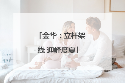 金华：立杆架线 迎峰度夏