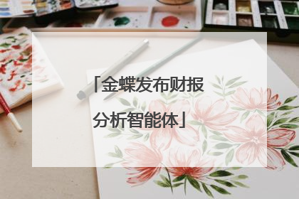 金蝶发布财报分析智能体