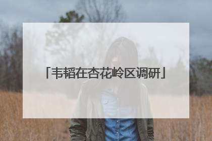 韦韬在杏花岭区调研