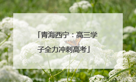 青海西宁：高三学子全力冲刺高考