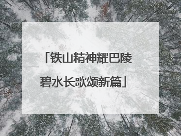 铁山精神耀巴陵 碧水长歌颂新篇