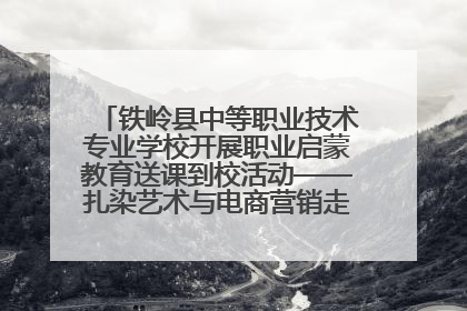 铁岭县中等职业技术专业学校开展职业启蒙教育送课到校活动——扎染艺术与电商营销走进熊官屯镇中心小学