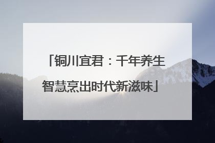 铜川宜君：千年养生智慧烹出时代新滋味