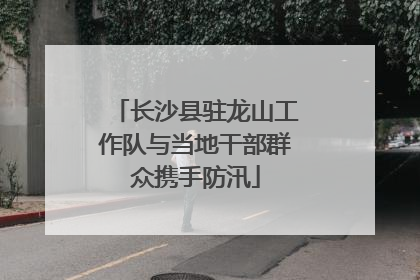 长沙县驻龙山工作队与当地干部群众携手防汛