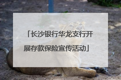 长沙银行华龙支行开展存款保险宣传活动