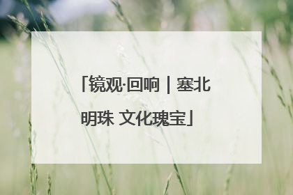 镜观·回响｜塞北明珠 文化瑰宝