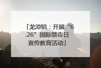 龙潭镇：开展“6.26”国际禁毒日宣传教育活动