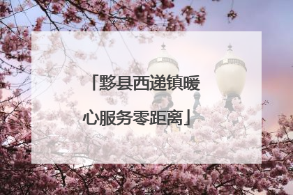 黟县西递镇暖心服务零距离