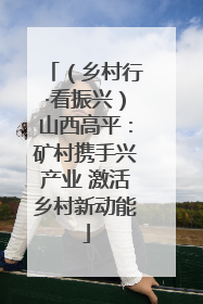 （乡村行·看振兴）山西高平：矿村携手兴产业 激活乡村新动能