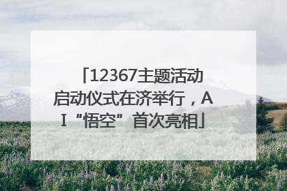12367主题活动启动仪式在济举行，AI“悟空”首次亮相