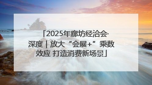 2025年廊坊经洽会·深度｜放大“会展+”乘数效应 打造消费新场景