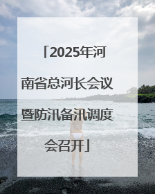 2025年河南省总河长会议暨防汛备汛调度会召开