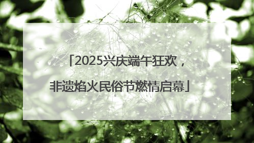 2025兴庆端午狂欢，非遗焰火民俗节燃情启幕
