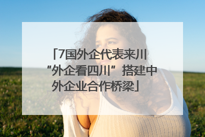7国外企代表来川 “外企看四川”搭建中外企业合作桥梁