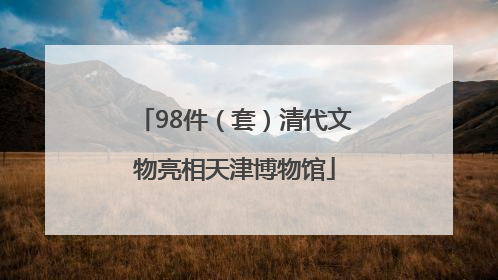 98件（套）清代文物亮相天津博物馆